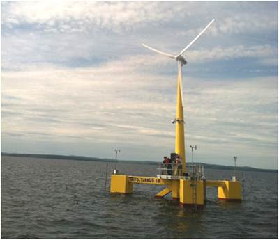 VolturnUS floating wind turbine celebrates one year of service